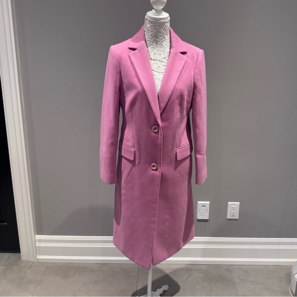 Pink Coat with Pink Buttons